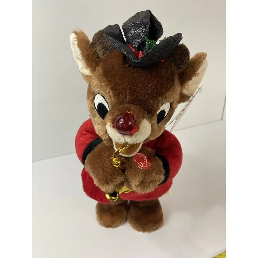 Rudolph the Reindeer Light-Up‎ Musical Plush Plays Saxophone Christmas Dan Dee